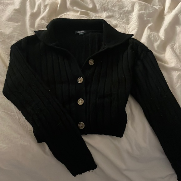 Black crop sweater - Picture 1 of 3